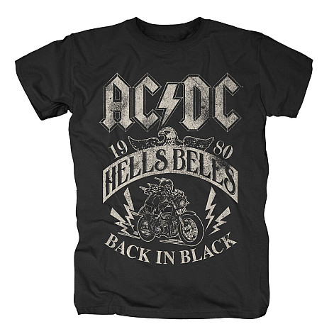 AC/DC tričko, Hells Bells 1980 Black, pánské