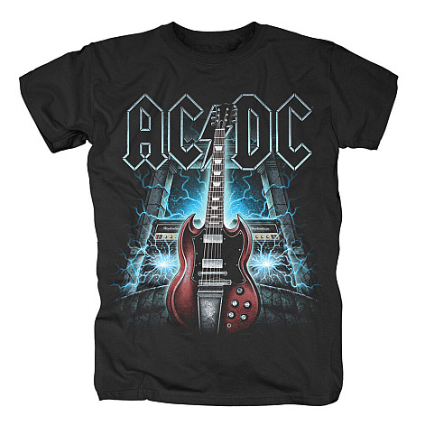 AC/DC tričko, High Voltage Guitar Black, pánské