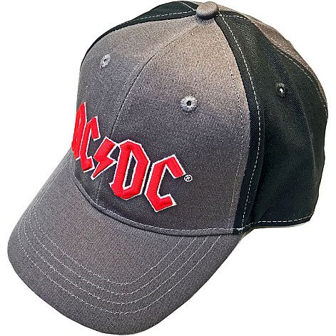 AC/DC kšiltovka, Red Logo 2 tone Grey & Black