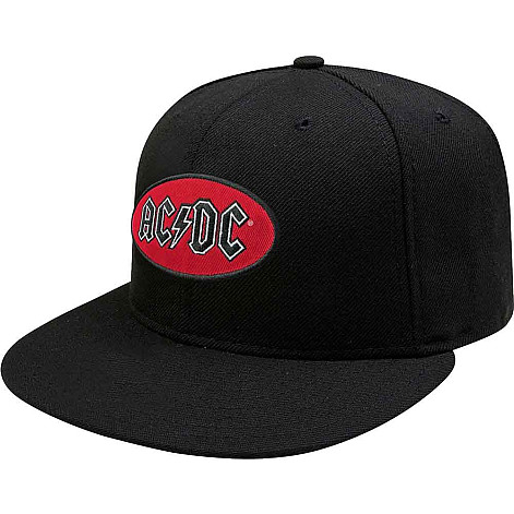 AC/DC kšiltovka snapback, Oval Logo Black, unisex