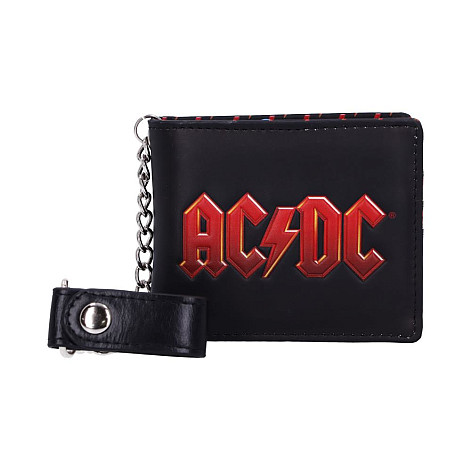 AC/DC peněženka 11 x 9 x 2 cm s řetízkem/ 220 g, Red Logo