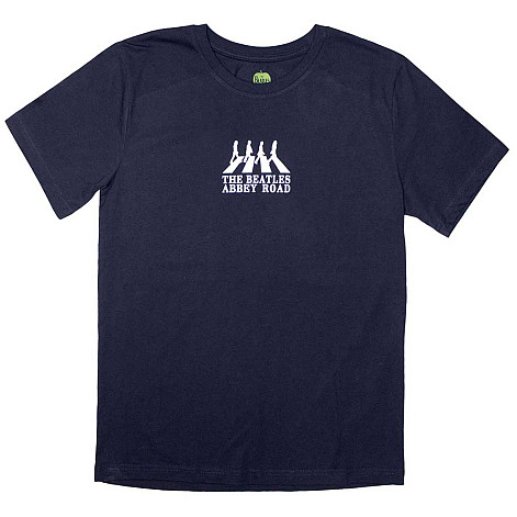 The Beatles tričko, Mini Abbey Road Crossing Silhouette Navy Blue, pánské