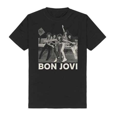 Bon Jovi tričko, Photo Black, pánské