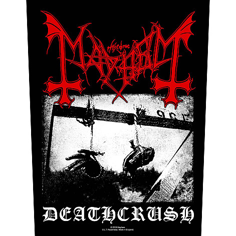 Mayhem nášivka na záda 30x27x36 cm, Deathcrush