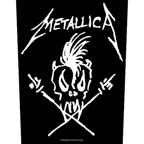 Metallica nášivka na záda CO+PES 30x27x36 cm, Scary Guy