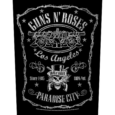 Guns N Roses nášivka na záda CO+PES 30x27x36 cm, Paradise City