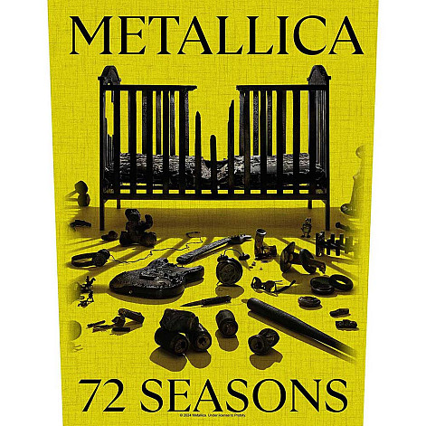 Metallica nášivka na záda CO+PES 30x27x36 cm, 72 Seasons Crib