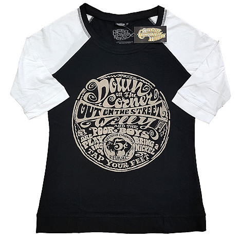 Creedence Clearwater Revival tričko, Down On The Corner Raglan, dámské