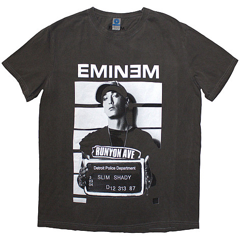 Eminem tričko, Arrest Dip Dye Wash Grey, pánské