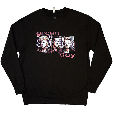 Green Day mikina, Sweatshirt 80's Summer Photo Black, pánská