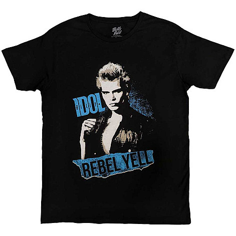 Billy Idol tričko, Rebel Yell Blue Black, pánské