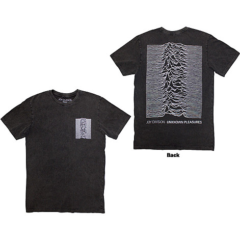 Joy Division tričko, Pulsar Pocket Wave Stone Wash Charcoal Grey, pánské