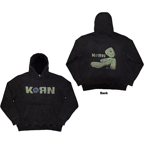 Korn mikina, Doll Issues Wash BP Charcoal Grey, pánská