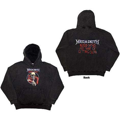 Megadeth mikina, Black Friday Wash BP Charcoal Grey, pánská