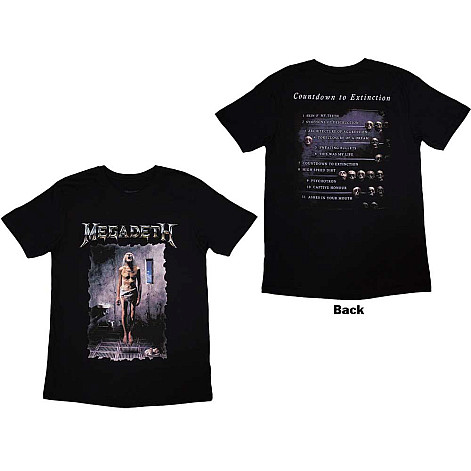 Megadeth tričko, Countdown BP Black, pánské