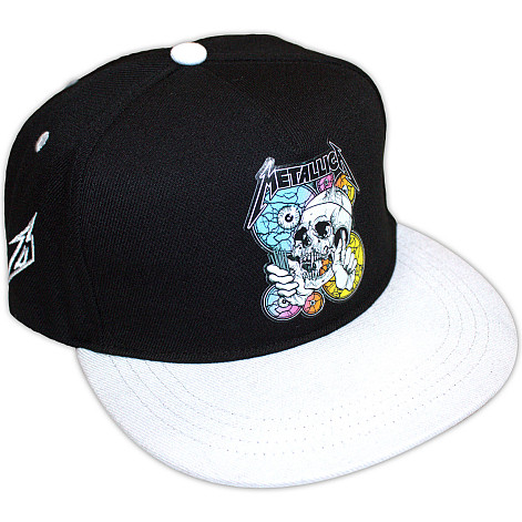 Metallica kšiltovka snapback, The Shortest Straw Multi Eyes Black & Grey, uni