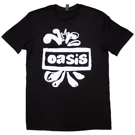 Oasis tričko, Logo Splat Black, pánské