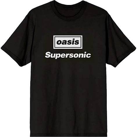 Oasis tričko, Supersonic Title Black, pánské