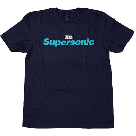 Oasis tričko, Supersonic Title Colour Navy Blue, pánské