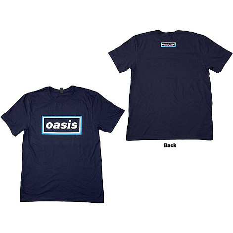 Oasis tričko, Maine Road Event Logo BP Navy Blue, pánské