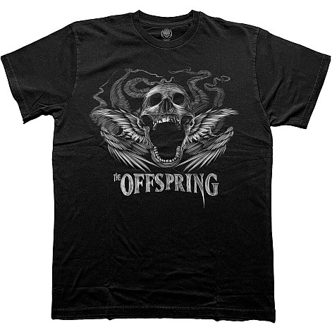 The Offspring tričko, Feathered Winged Skull Black, pánské