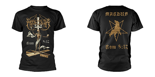 Marduk tričko, Rom 5:12 BP Gold Black, pánské