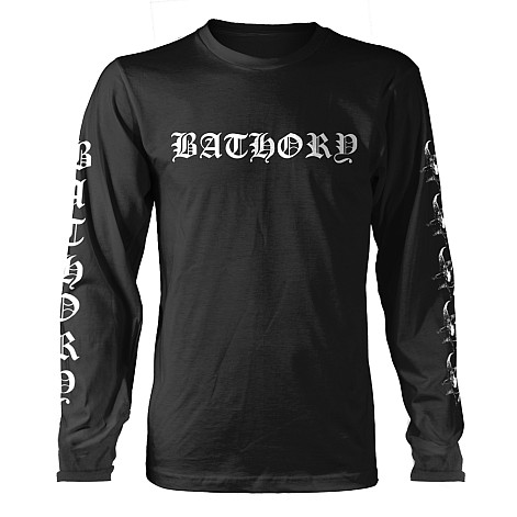 Bathory tričko dlouhý rukáv, Logo Sleeve Print Black, pánské