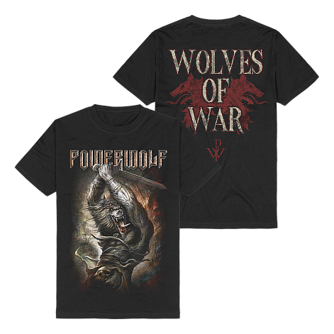 Powerwolf tričko, Wolves of War BP Black, pánské