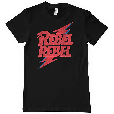 David Bowie tričko, Rebel Rebel Black, pánské