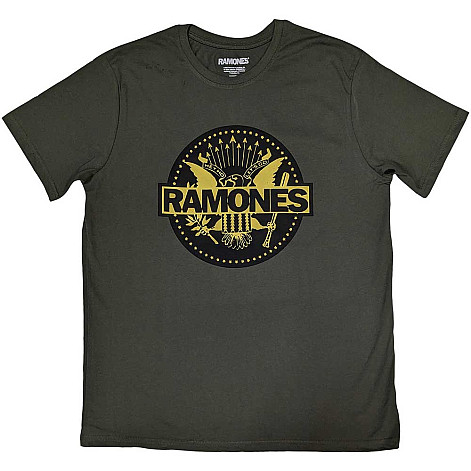 Ramones tričko, Gold Seal Green, pánské