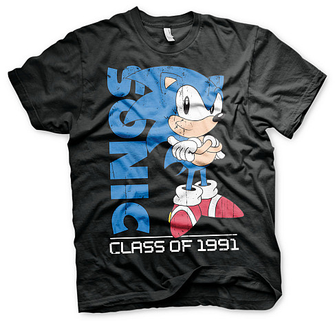 Sonic The Hedgehog tričko, Class Of 1991 Black, pánské