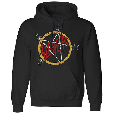 Slayer mikina, Pentagram Distressed Black, pánská