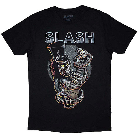 Slash tričko, Skull Guitar Snake Black, pánské