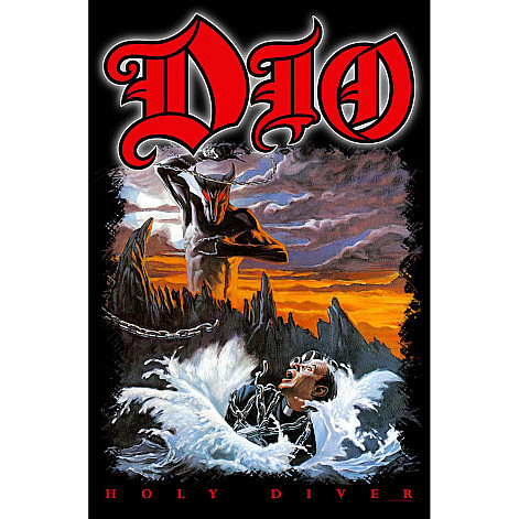 DIO textilní banner 70cm x 106cm, Holy Diver