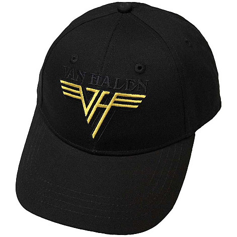 Van Halen kšiltovka, Text & Yellow Logo Black, unisex