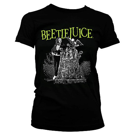 Beetlejuice tričko, Headstone Girly Black, dámské