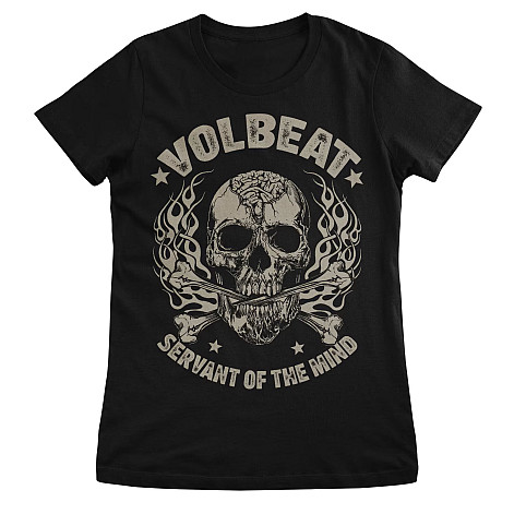 Volbeat tričko, Skull & Crossbones Black, dámské