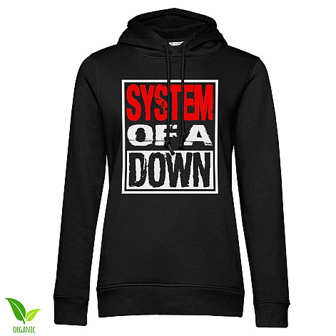 System Of A Down mikina, Logo Organic Girly Black, dámská