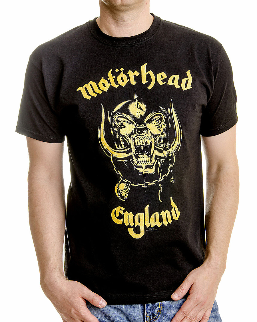 Motorhead tričko, England Classic Gold, pánské, velikost XXL