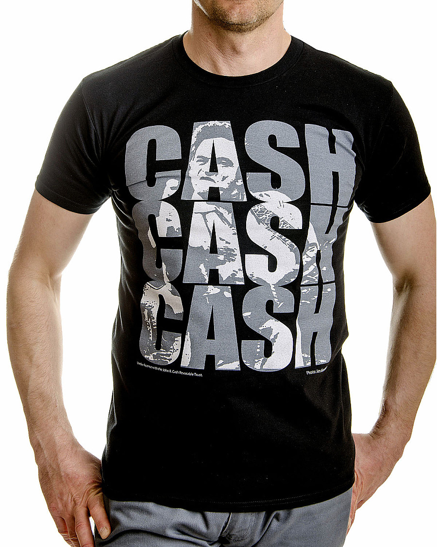 Johnny Cash tričko, Cash Cash Cash, pánské, velikost S