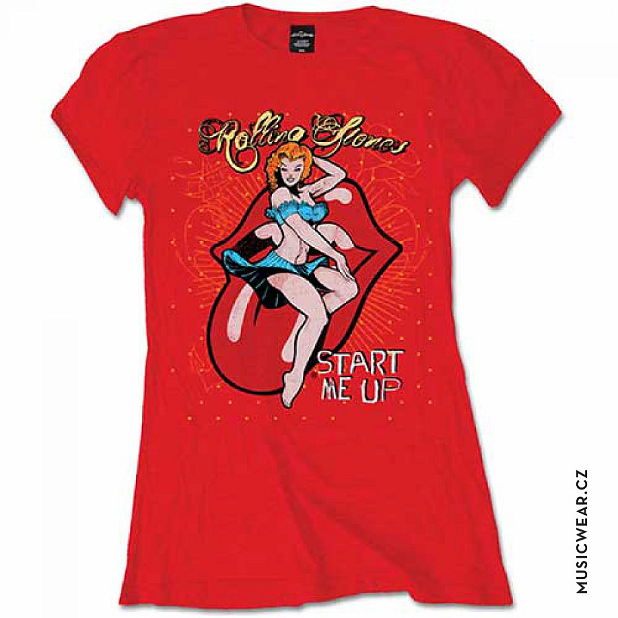 Rolling Stones tričko, Start me up, dámské, velikost S