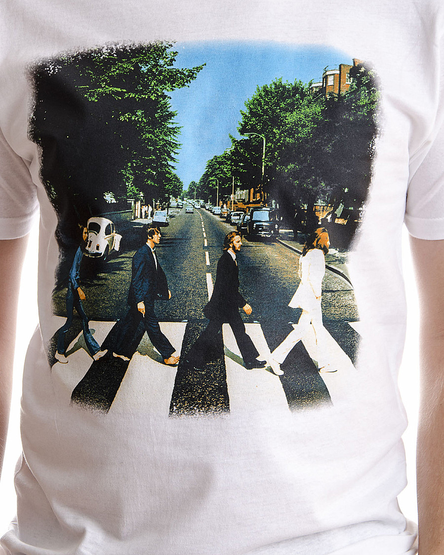 The Beatles tričko, Abbey Road White, pánské, velikost XL velikost XL nemá potisk na zádech