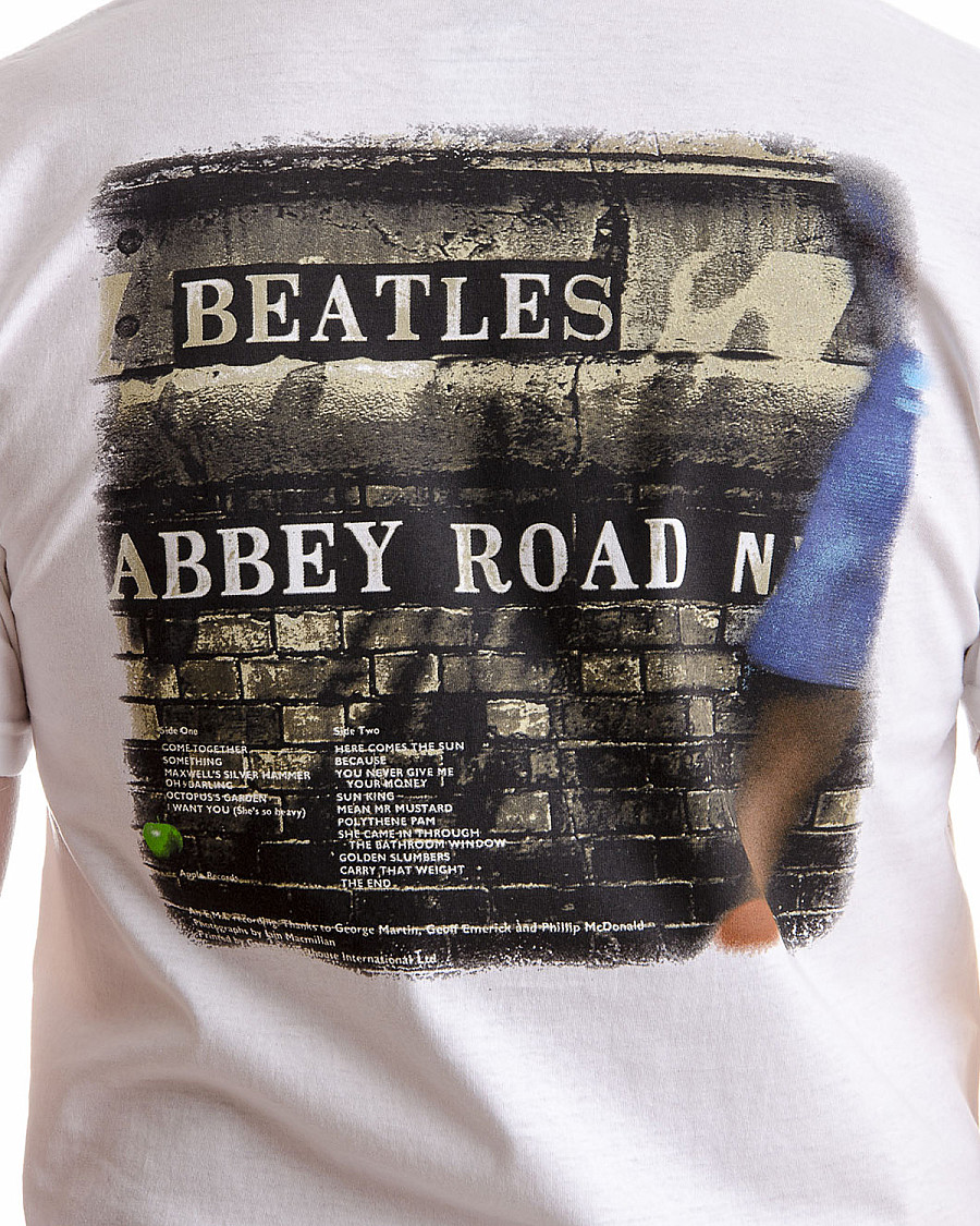 The Beatles tričko, Abbey Road White, pánské, velikost XL velikost XL nemá potisk na zádech