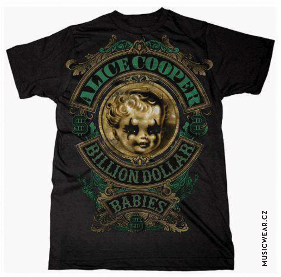 Alice Cooper tričko, Billion Dollar Baby Crest, pánské, velikost XL