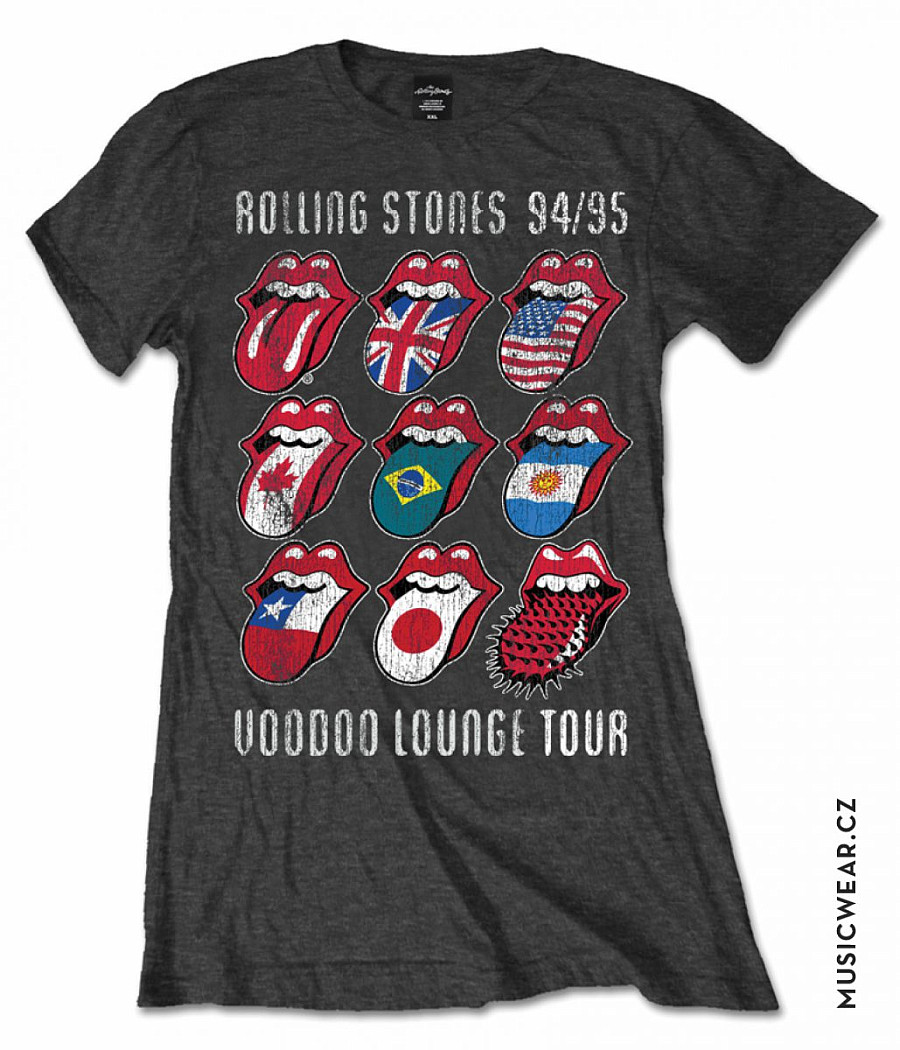 Rolling Stones tričko, Voodoo Lounge Tongues, dámské, velikost L