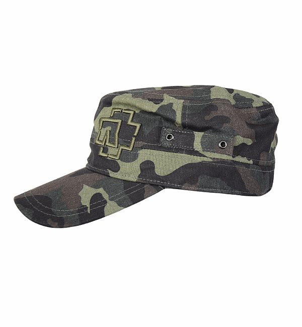 Rammstein kšiltovka, Outline Logo Army Camouflage, unisex one size