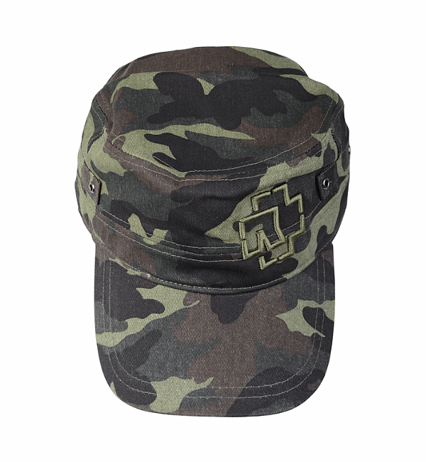 Rammstein kšiltovka, Outline Logo Army Camouflage, unisex one size