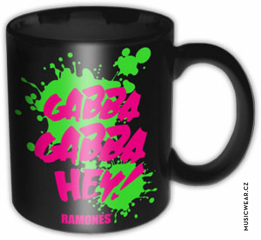 Ramones keramický hrnek 320ml, Gabba Gabba Hey