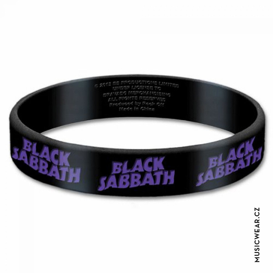 Black Sabbath silikonový náramek, Logo