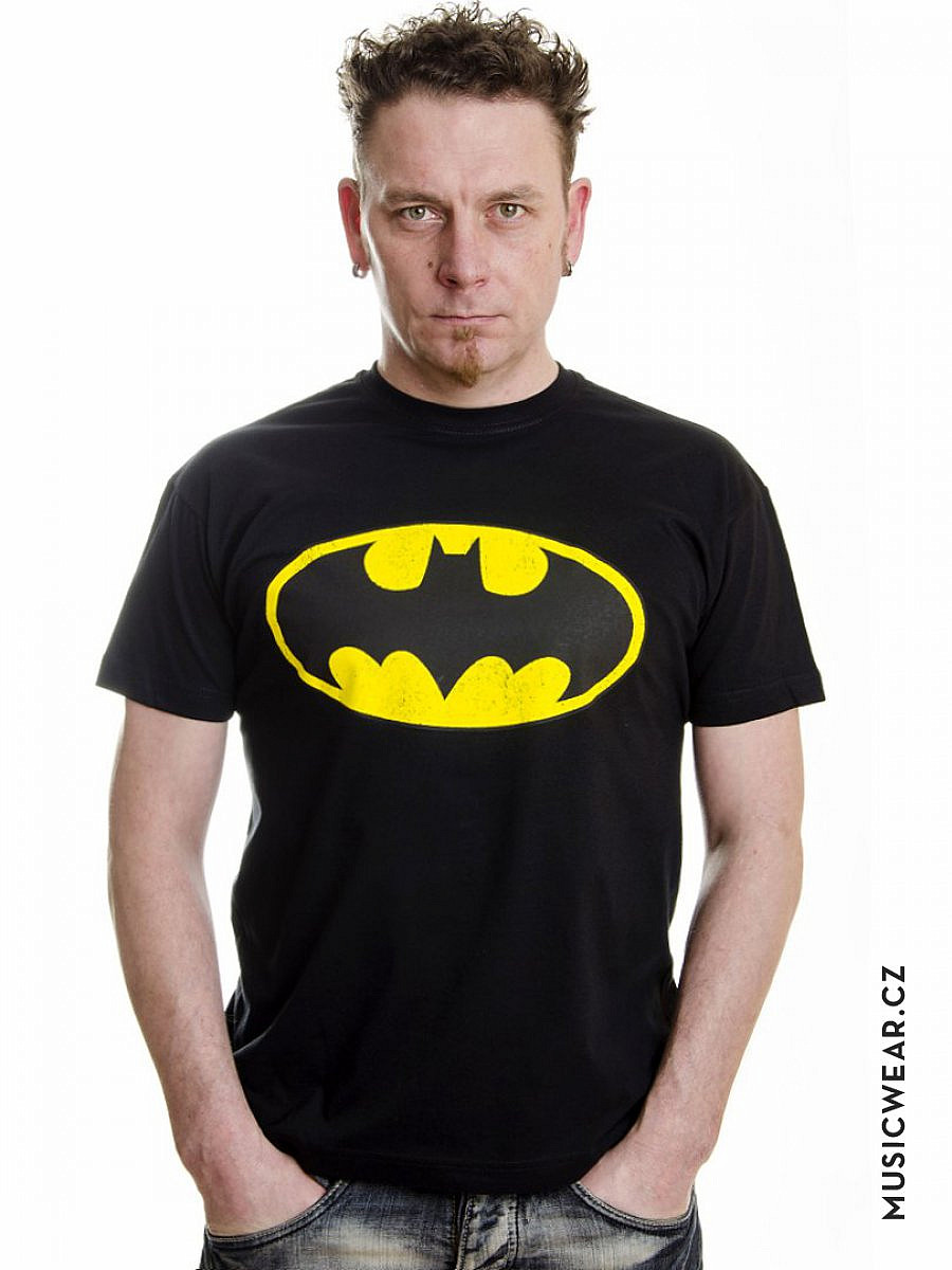 Batman tričko, Distressed Logo, pánské, velikost XL